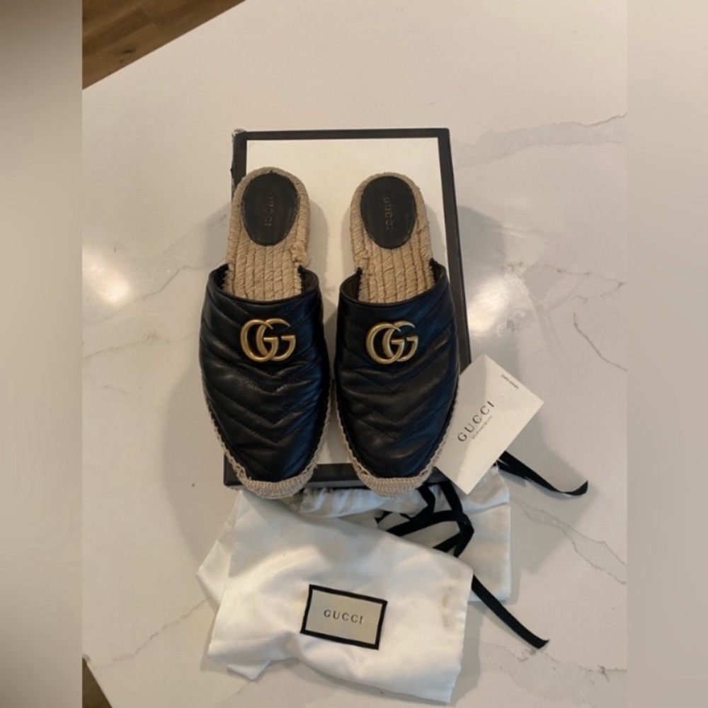 Gucci slipper authentic size 9 run 8/8.5